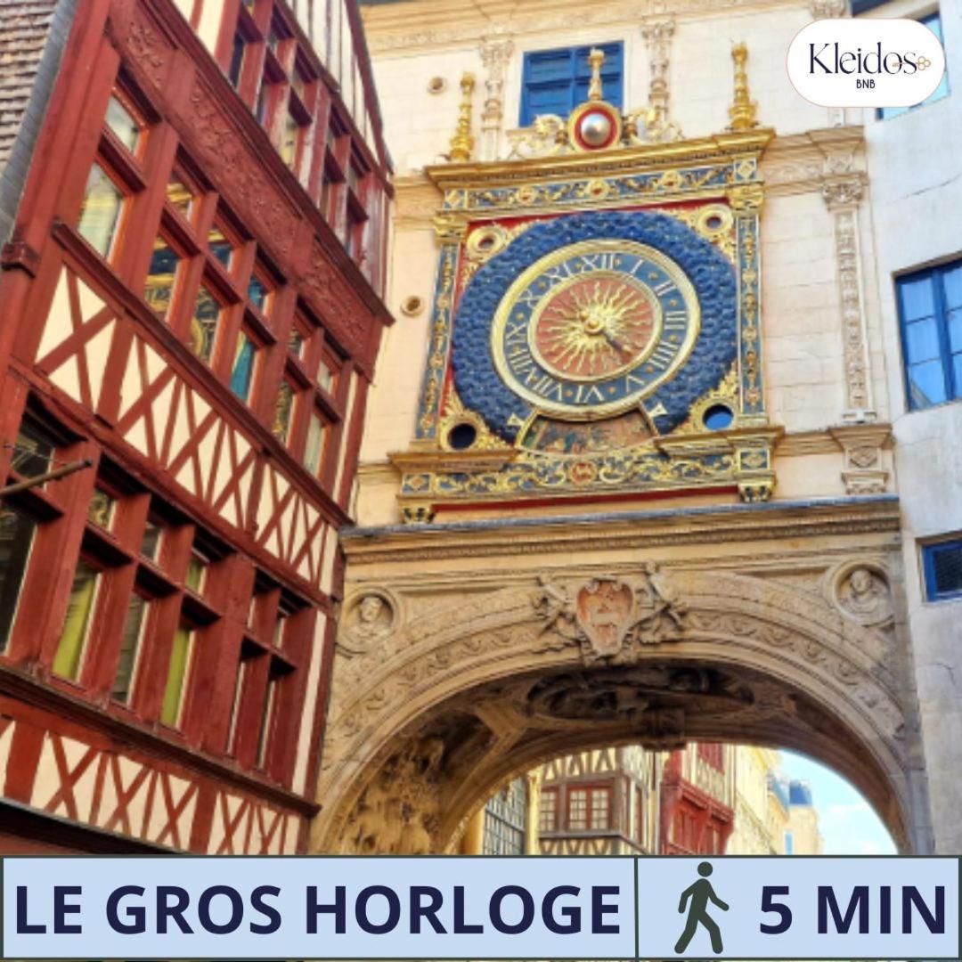Olympe By Kleidos, Appartement 4P, Rue Calme, Centre Historique, Proche Gare Rouen Exterior photo